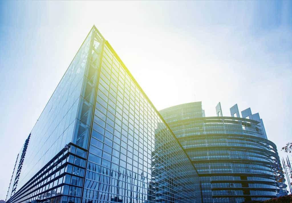 Seat Of The European Parliament In Strasbourg,